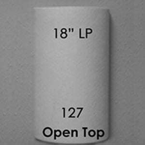 Conforme à l'ADA à profil bas - Applique à dessus ouvert de 18 po