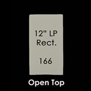 Conforme à l'ADA à profil bas - Applique rectangulaire à dessus ouvert de 12 "